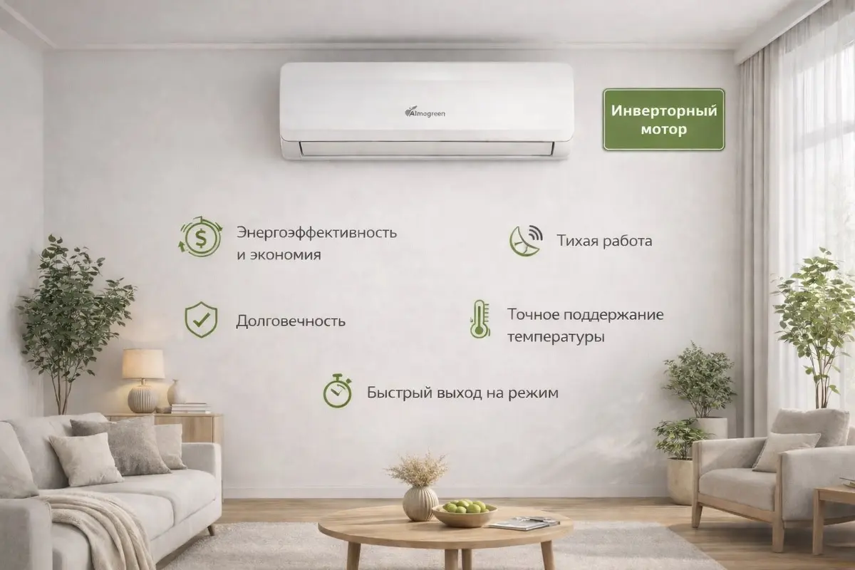 Almagreen AL12000BTU - INV белый + монтажный комплект